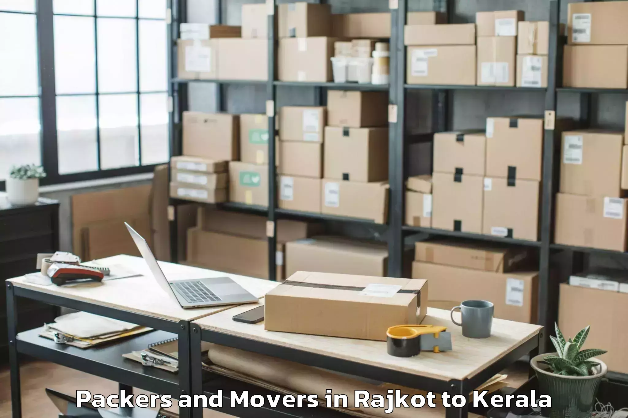 Professional Rajkot to Naduvannur Packers And Movers